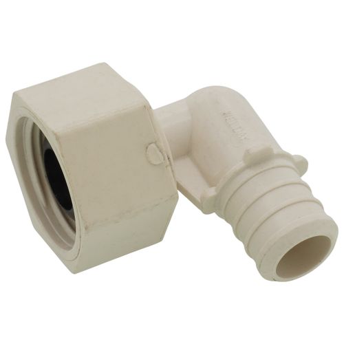 Main product image of 3/4" PEX x 3/4" FPT PolyAlloy Crimp Swivel 90° Elbow