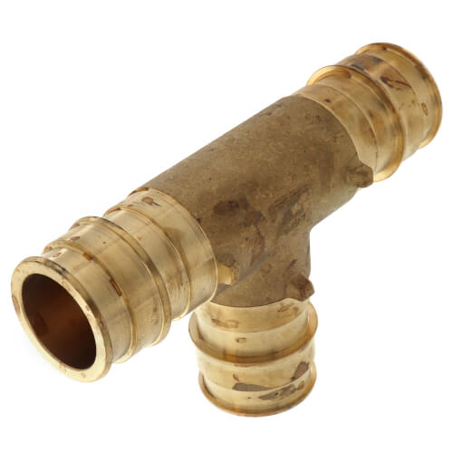 Main product image of 1-1/4" Expansion PEX Tee (Lead Free Brass)