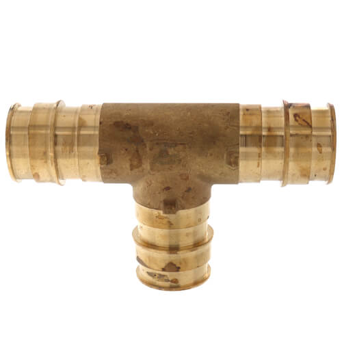 Main product image of 1-1/4" Expansion PEX Tee (Lead Free Brass)
