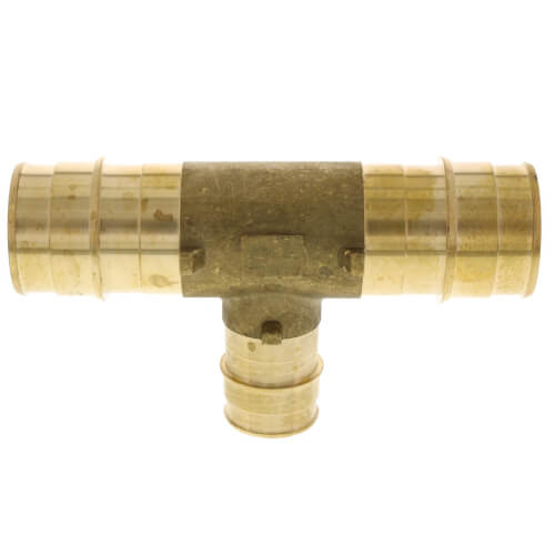 Main product image of 1-1/2" x 1-1/2" x 1" Expansion PEX Reducing Tee (Lead Free Brass)