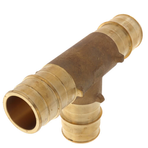 Main product image of 1-1/2" Expansion PEX Tee (Lead Free Brass)