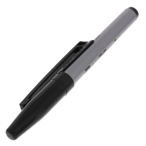 Industrial Standard Tip Black Permanent Marker w/ Patented Holster Cap (8 Pack)