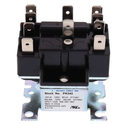 Main product image of DPDT Switching Fan Relay - 208/240 Coil Voltage
