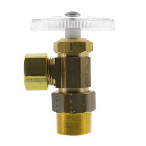 Main product image of 1/2" Nominal CPVC x 1/2" OD Compression Multi-Turn Angle Stop Valve (Chrome Plated)