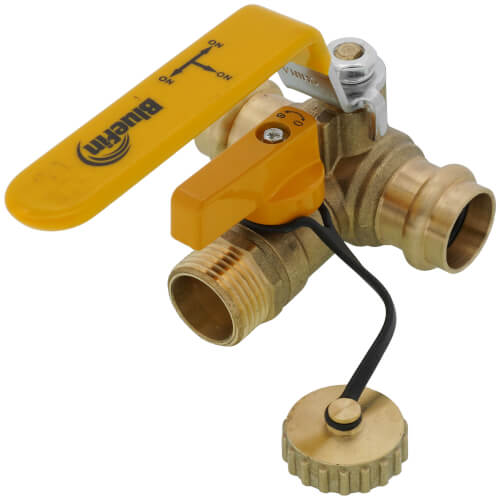 Main product image of 3/4" Press Ball Valve w/ Hose Drain (Lead Free)