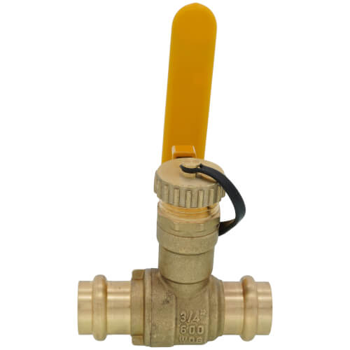 Main product image of 3/4" Press Ball Valve w/ Hose Drain (Lead Free)