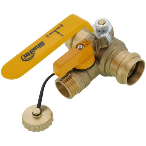 Main product image of 1" Press Ball Valve w/ Hose Drain (Lead Free)