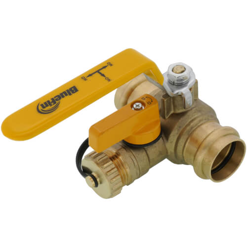 Main product image of 1" Press Ball Valve w/ Hose Drain (Lead Free)