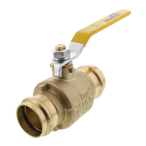 1-1/4" Press Full Port Brass Ball Valve (Lead Free)
