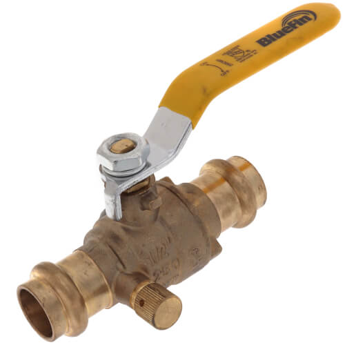 Main product image of 1/2" Full Port Press Ball Valve w/ Drain (Lead Free)