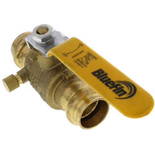Main product image of 3/4" Full Port Press Ball Valve w/ Drain (Lead Free)