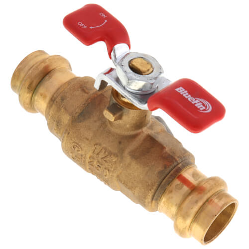 1/2" T-Handle Full Port Press Ball Valve