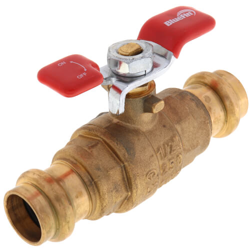 1/2" T-Handle Full Port Press Ball Valve