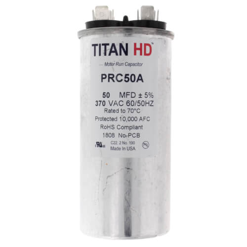 50 MFD Round Motor Run Capacitor (370V)