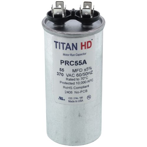 Main product image of 55 MFD Round Motor Run Capacitor (370V)