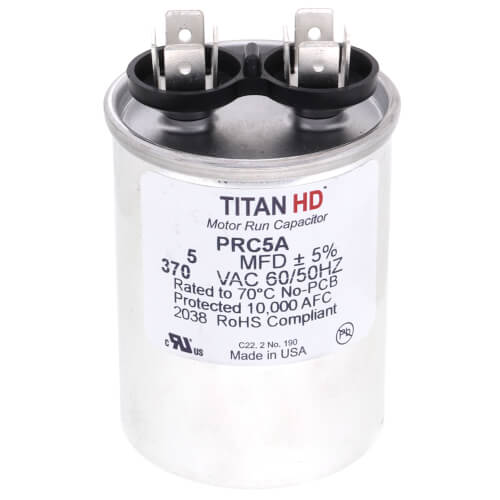 Main product image of 5 MFD Round Motor Run Capacitor (370V)