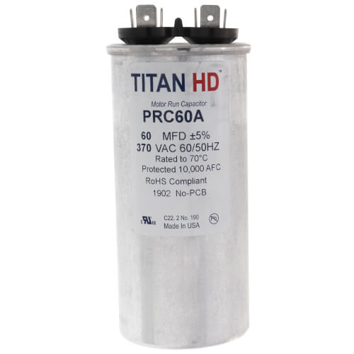 Main product image of 60 MFD Round Motor Run Capacitor (370V)