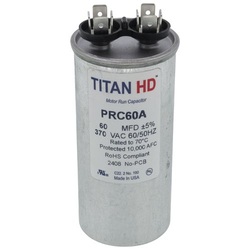 Main product image of 60 MFD Round Motor Run Capacitor (370V)