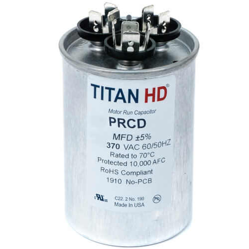 Main product image of 30/10 MFD Round Dual Motor Run Capacitor (370V)