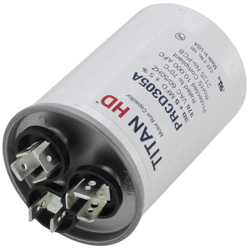 Main product image of 30/5 MFD Round Dual Motor Run Capacitor (370V)