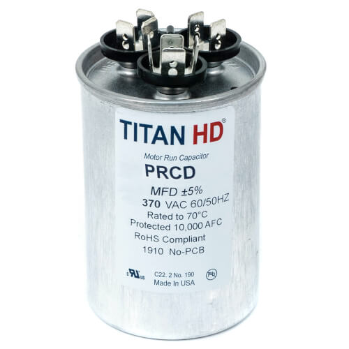 Main product image of 50/3 MFD Round Dual Motor Run Capacitor (370V)