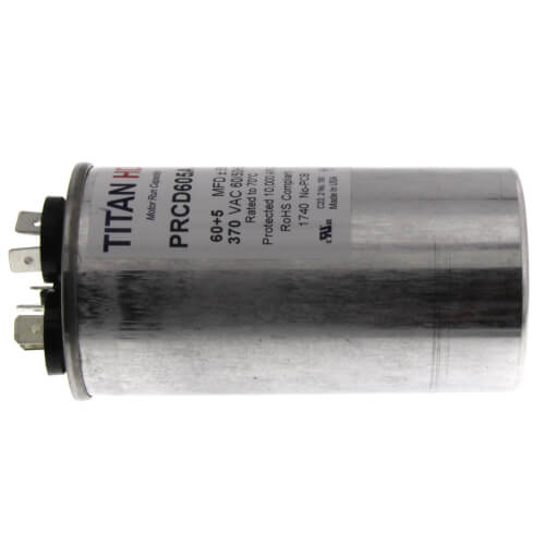 Main product image of 60/5 MFD Round Dual Motor Run Capacitor (370V)