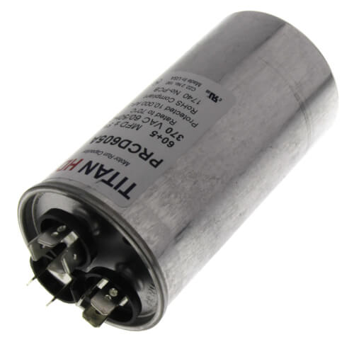 Main product image of 60/5 MFD Round Dual Motor Run Capacitor (370V)