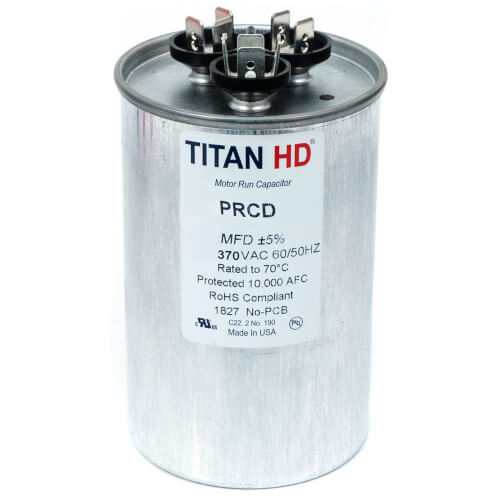 Main product image of 80/12.5 MFD Round Dual Motor Run Capacitor (370V)