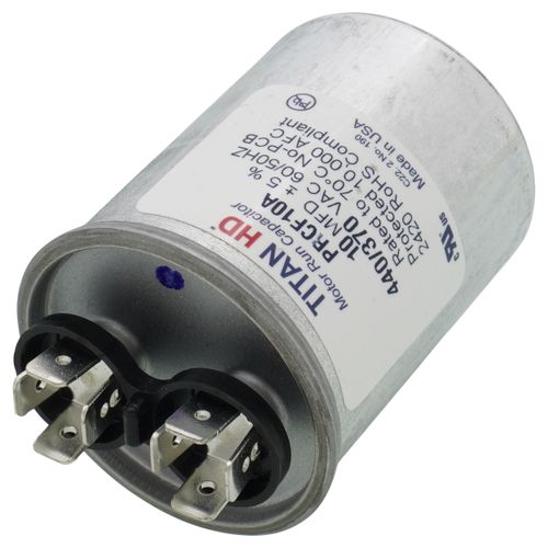 Main product image of 10 MFD Round Motor Run Capacitor (440/370V)