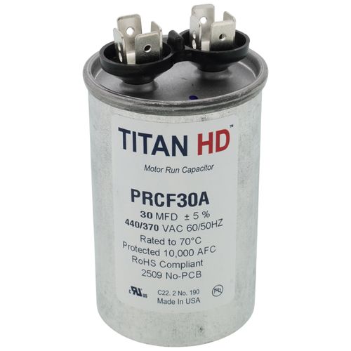 Main product image of 30 MFD Round Motor Run Capacitor (440/370V)