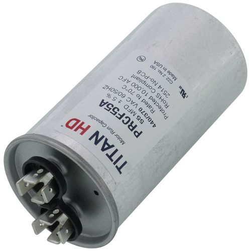 Main product image of 55 MFD Round Motor Run Capacitor (440/370V)