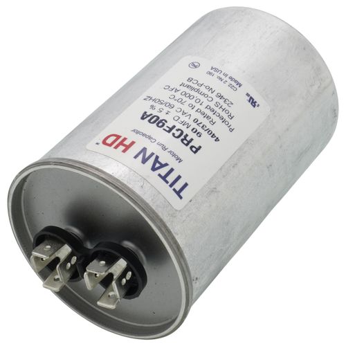 Main product image of 90 MFD Round Motor Run Capacitor (440/370V)