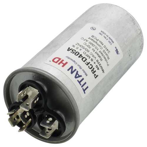Main product image of 40/5 MFD Round Dual Motor Run Capacitor (440/370V)
