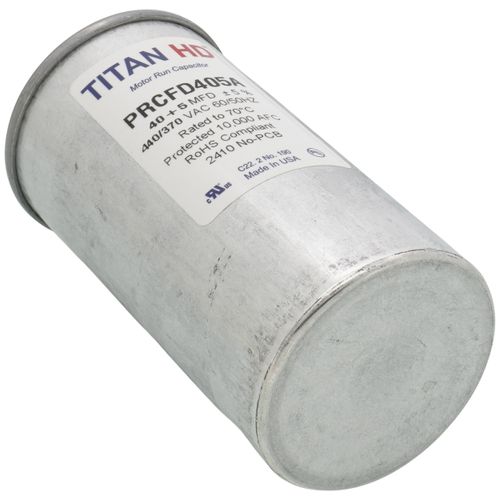 Main product image of 40/5 MFD Round Dual Motor Run Capacitor (440/370V)