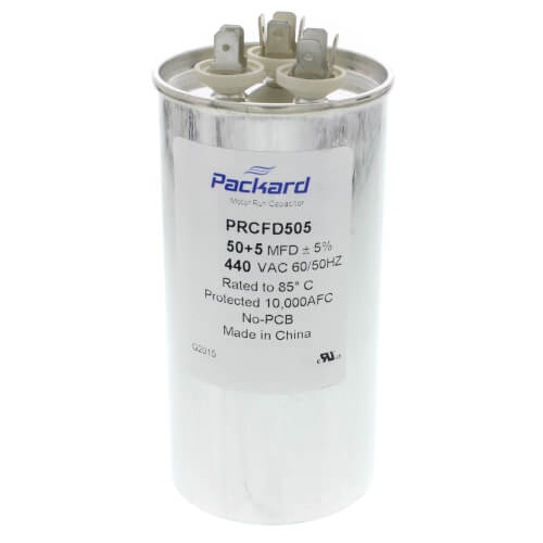Main product image of 440 V Round Motor Run Capacitor (50/5 MFD)