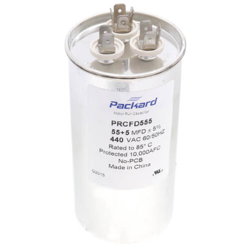 Main product image of 440 V Round Motor Run Capacitor (55/5 MFD)