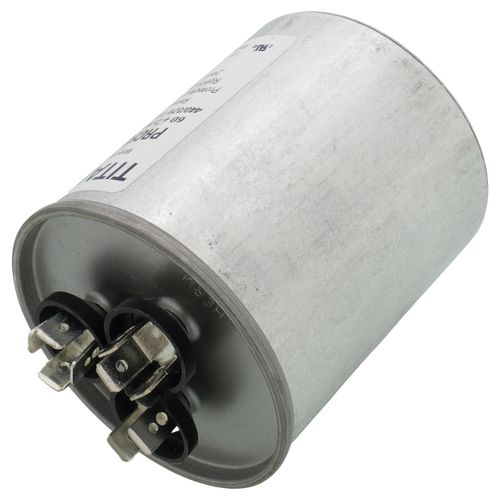 Main product image of 60/7.5 MFD Round Dual Motor Run Capacitor (440/370V)