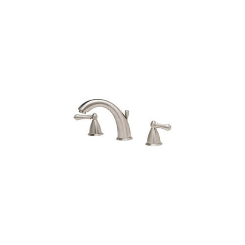 Main product image of Satin Nickel  8-15" Widespread Lavatory Faucet Body, less Hubs & Handles, with Metal Pop-Up, Quick Connect Hose Assembly