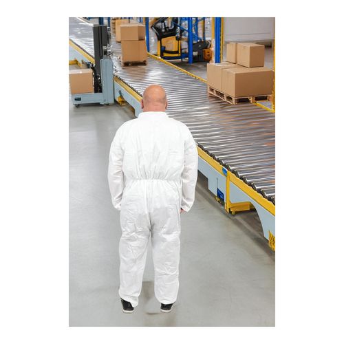 Main product image of ProShield 50 NB120S Coverall w/ Collar, Open Wrists and Ankles, White, X-Large (Pack of 25)