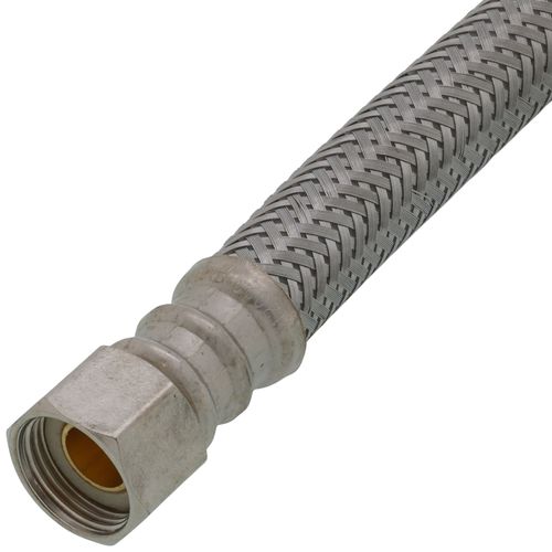 Main product image of PRO1F12 12" Braided Stainless Steel Hose Faucet Connector (3/8" Compression x 1/2" FIP)