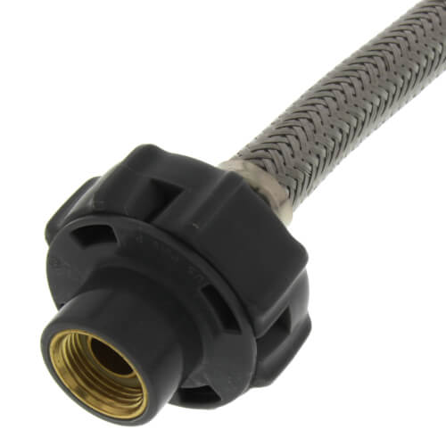Main product image of PRO1F16CS 16" Click Seal Braided Stainless Steel Hose Faucet Connector (3/8" Compression x 1/2" FIP)