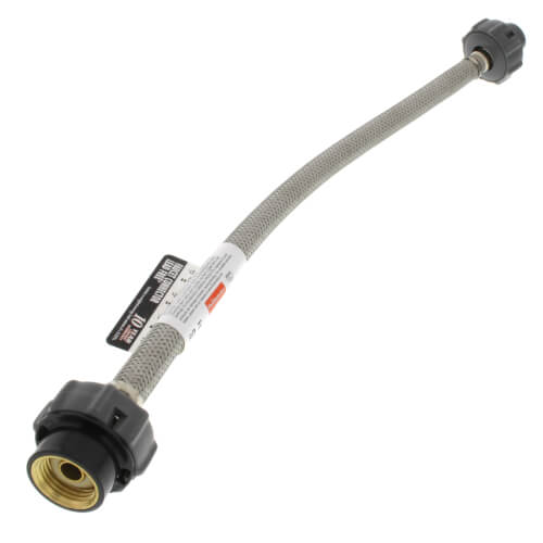 Main product image of PRO1F16CS 16" Click Seal Braided Stainless Steel Hose Faucet Connector (3/8" Compression x 1/2" FIP)