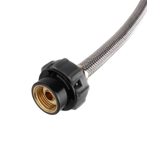 Main product image of PRO1F20CS 20" Click Seal Braided Stainless Steel Hose Faucet Connector (38" Compression x 1/2" FIP)