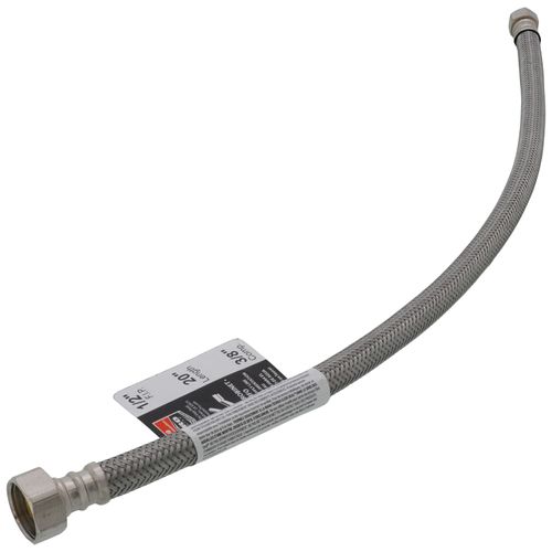 Main product image of PRO1F20 20" Braided Stainless Steel Hose Faucet Connector (3/8" Compression x 1/2" FIP)
