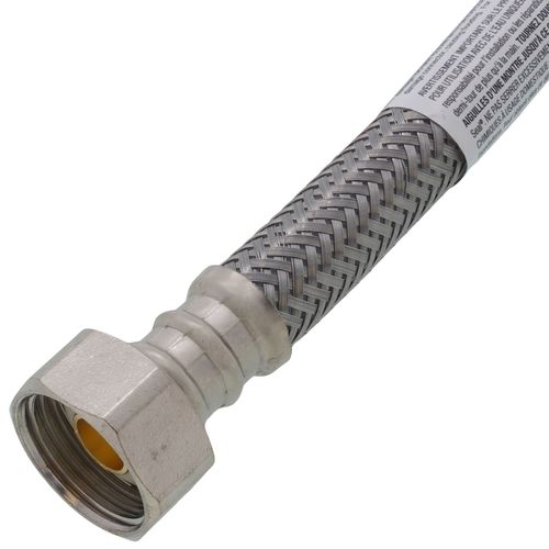 Main product image of PRO1F20 20" Braided Stainless Steel Hose Faucet Connector (3/8" Compression x 1/2" FIP)