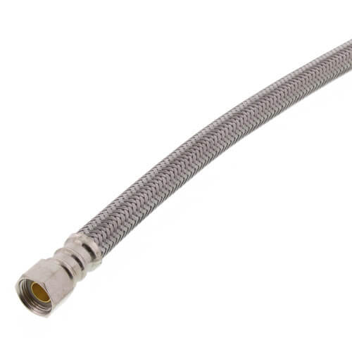 Main product image of PRO1F24 24" Braided Stainless Steel Hose Faucet Connector (3/8" Compression x 1/2" FIP)