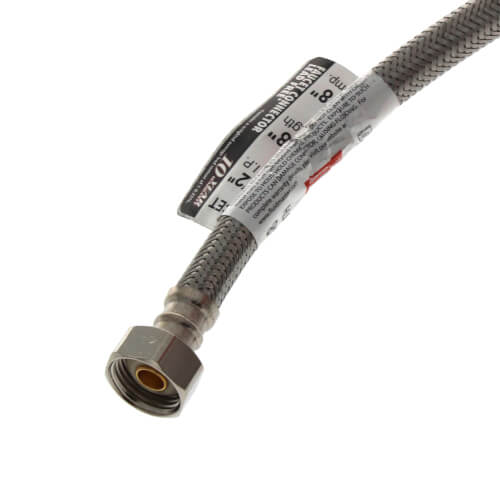 Main product image of PRO1F48 48" Braided Stainless Steel Hose Faucet Connector (3/8" Compression x 1/2" FIP)