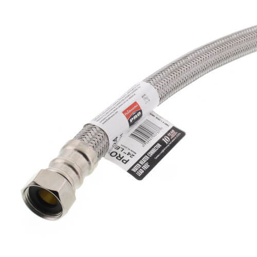 PRO1H24 Fluidmaster PRO1H24 3/4" FIP Pro Series Braided Hose Water Heater Connector (24" Length)