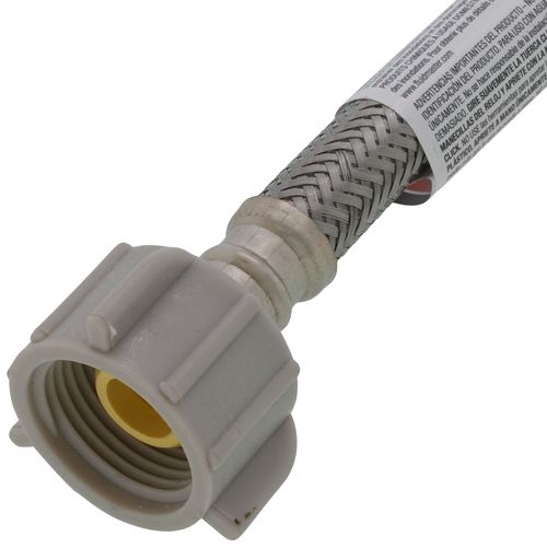 Main product image of 16" Pro-Series Braided Stainless Steel Hose Toilet Connector (3/8" Compression x 7/8" Ballcock)