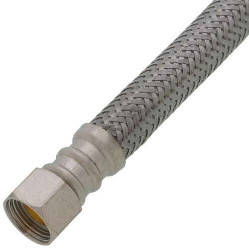 Main product image of 9" Pro-Series Braided Stainless Steel Hose Toilet Connector (3/8" Compression x 7/8" Ballcock)